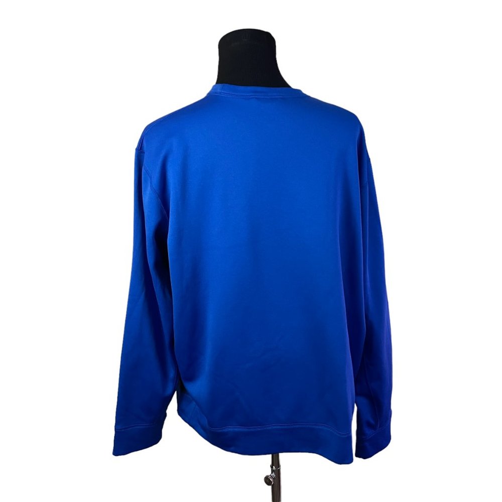 Nike | Men's Blue Therma-Fit Fleece lined Long Sleeve Athletic Sweatshirt 2XL - Picture 4 of 7